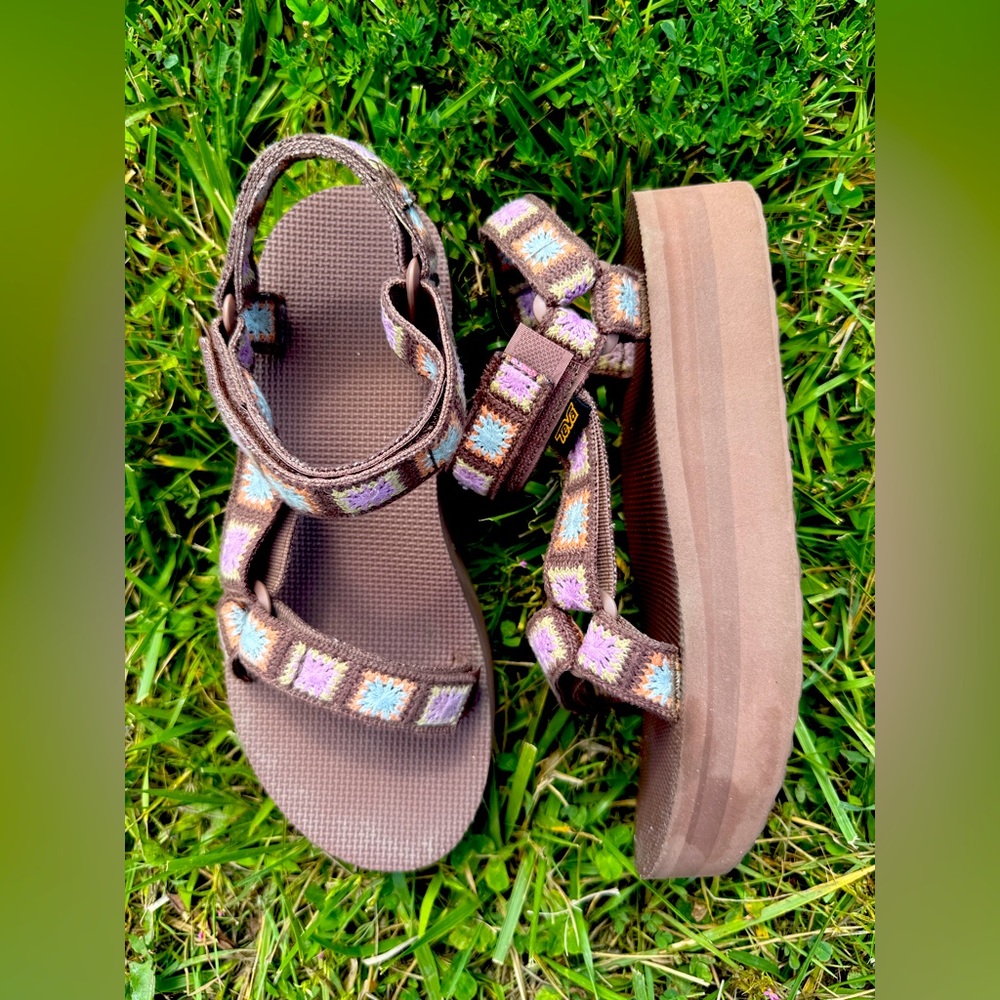 Teva’s Classic Flatform Crochet sandals